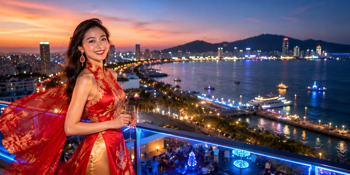 Người chơi VIP High Roller tận hưởng ưu đãi đặc quyền tại bãi biển Đà Nẵng về đêm